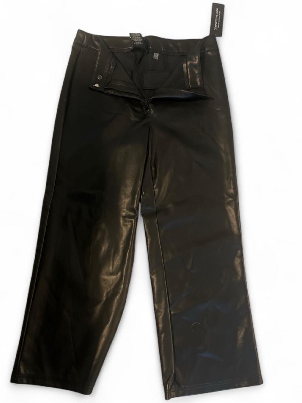 Black Faux Leather pants